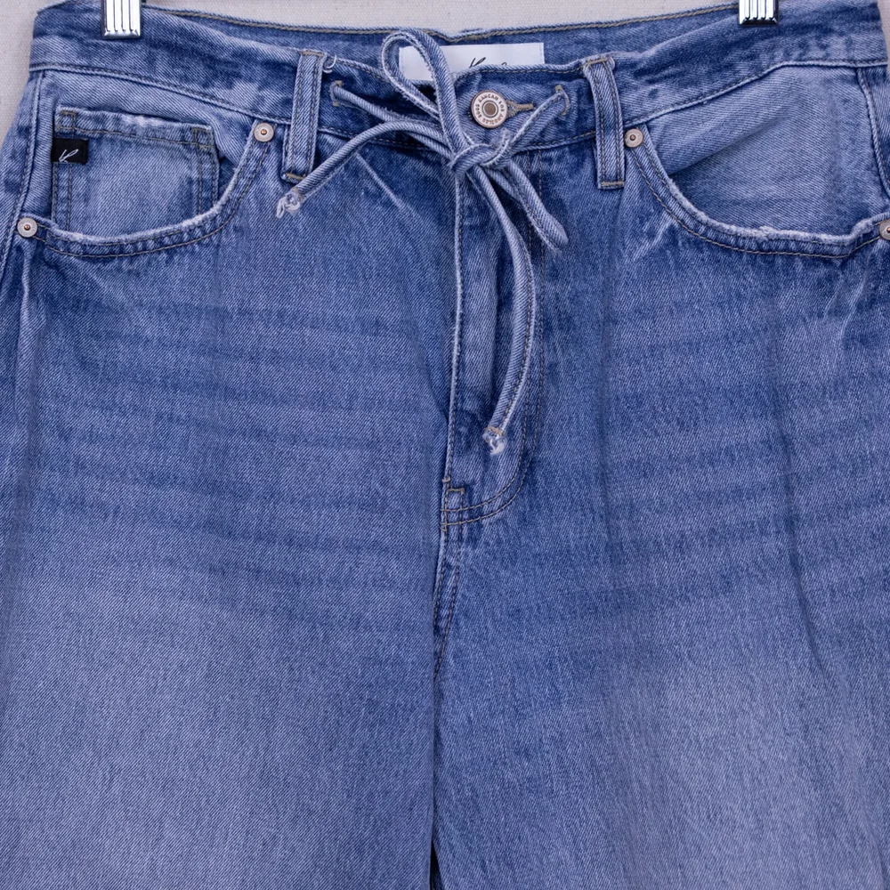 Kancan Hilo Ultra High Rise 90's Flare med wash jeans-28